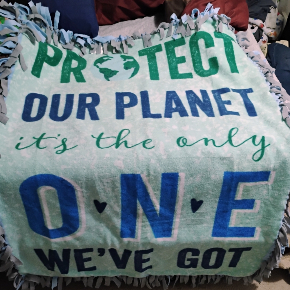 Protect Our Planet Fleece Blanket
